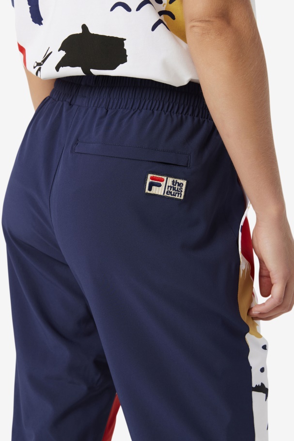 Fila UK x The Museum Printed Track Pant Fila UK Peacoat/White/Red
