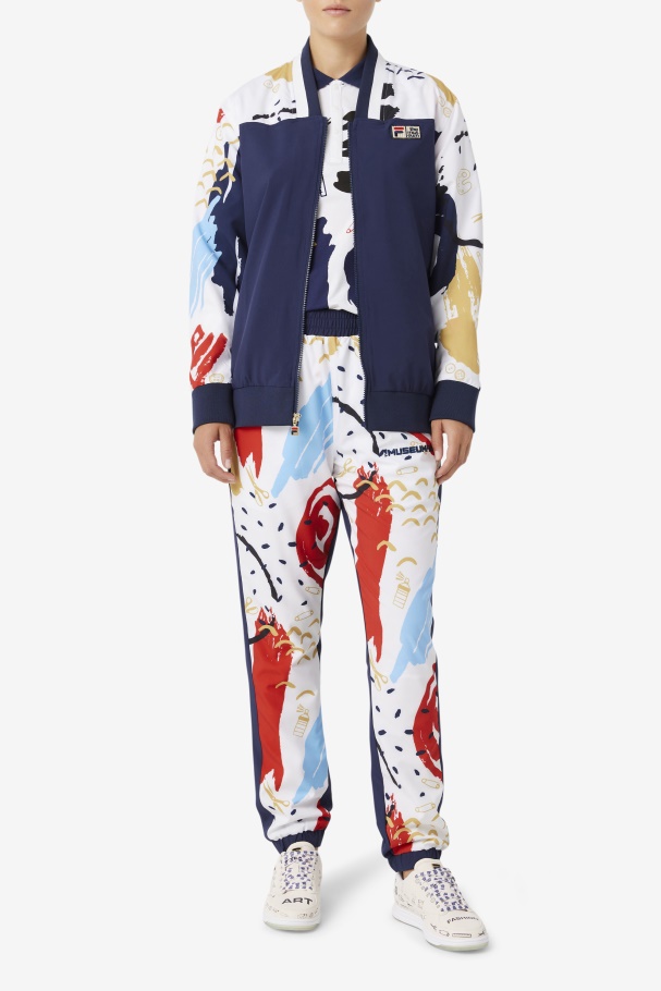 Fila UK x The Museum Printed Track Pant Fila UK Peacoat/White/Red