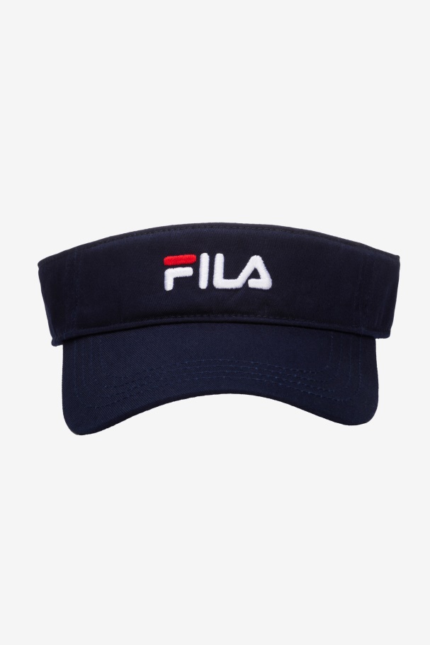 Embroidered Visor Navy Fila UK