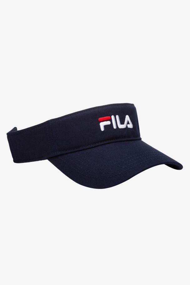 Embroidered Visor Navy Fila UK