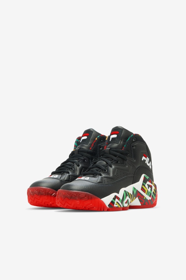 Fila UK Big Kids\' MB Black/Jelly Bean/Lemon