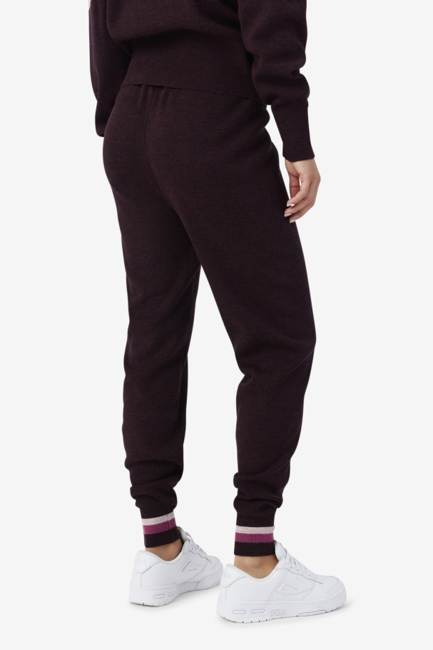 Fila UK Frankie Knit Pant Grape Wine/Rouge/Potpourri