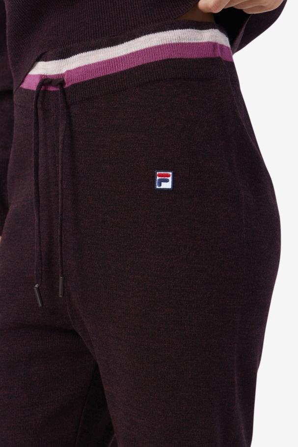 Fila UK Frankie Knit Pant Grape Wine/Rouge/Potpourri