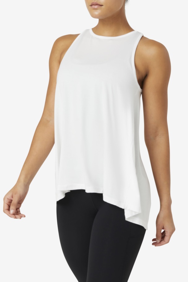Fila UK Fi-Lux Open Back Tank Top White