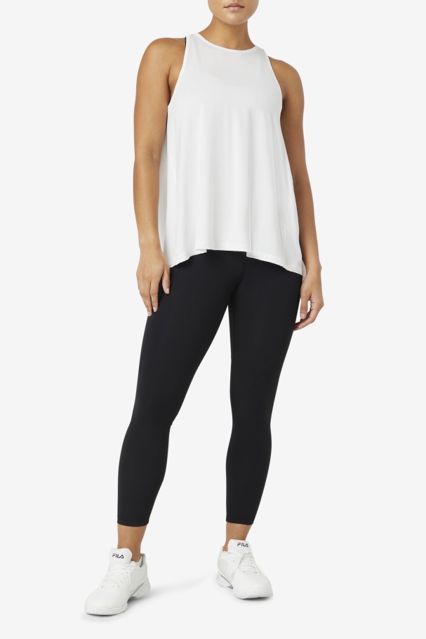 Fila UK Fi-Lux Open Back Tank Top White
