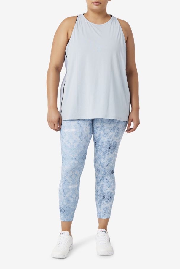 Fila UK Blue Fog/Black Fi-Lux Loose Tank Top