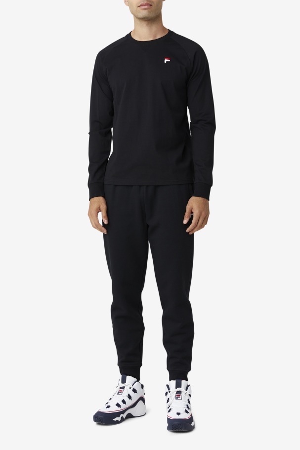 Fila UK Flynn Long Sleeve Tee Black