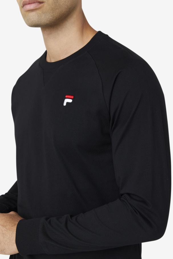 Fila UK Flynn Long Sleeve Tee Black