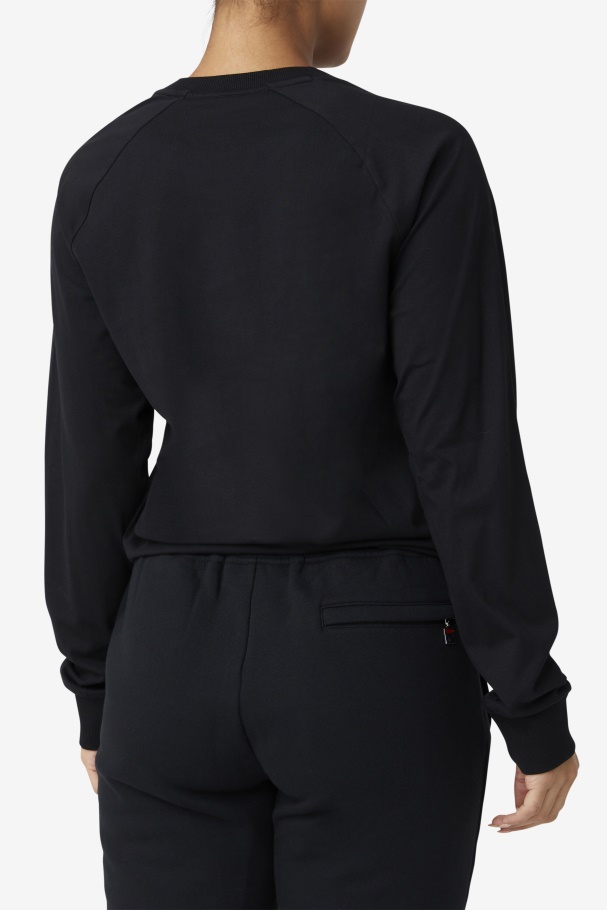 Fila UK Flynn Long Sleeve Tee Black