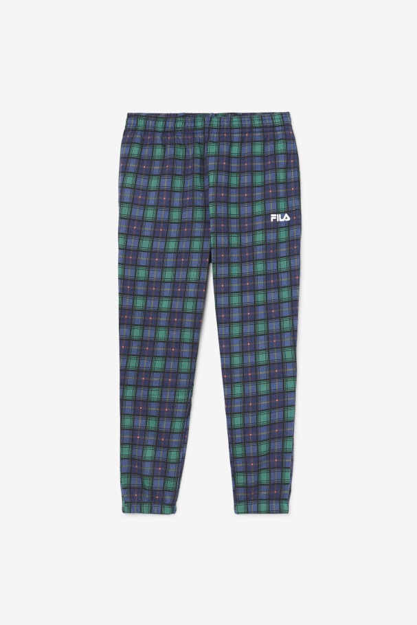 Fila UK Dorm Plaid Jogger June Bug/Rhubarb/Navy