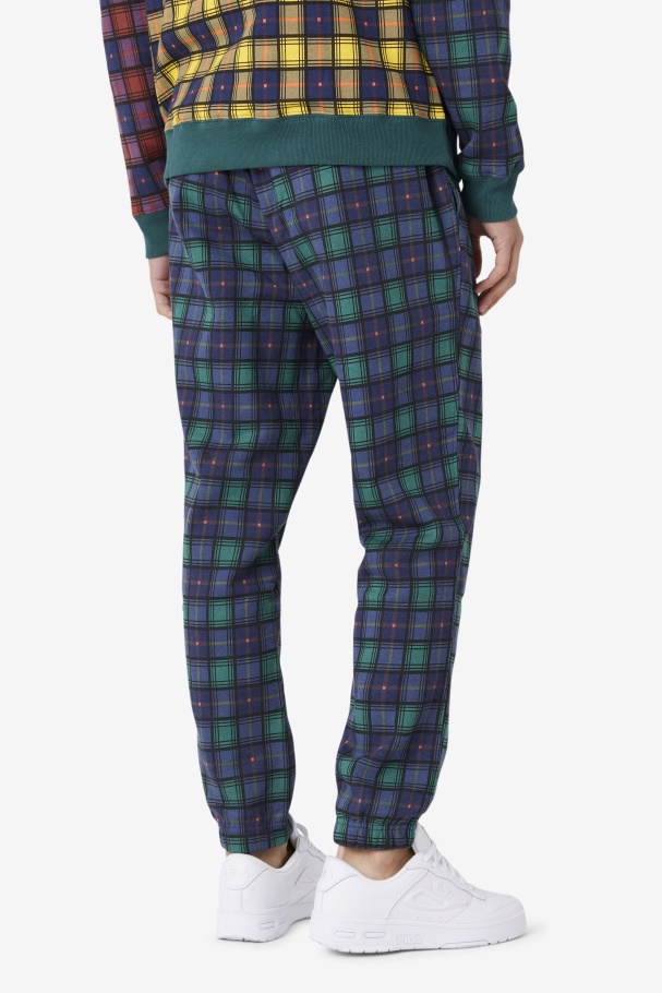 Fila UK Dorm Plaid Jogger June Bug/Rhubarb/Navy