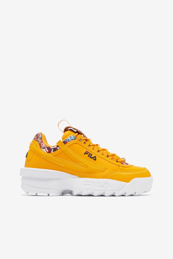 Women's Disruptor 2 EXP Cubic Yellow/Rhubarb/Navy Fila UK