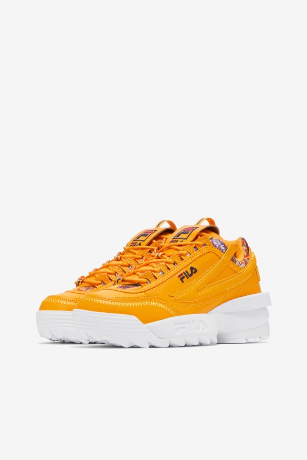 Women\'s Disruptor 2 EXP Cubic Yellow/Rhubarb/Navy Fila UK