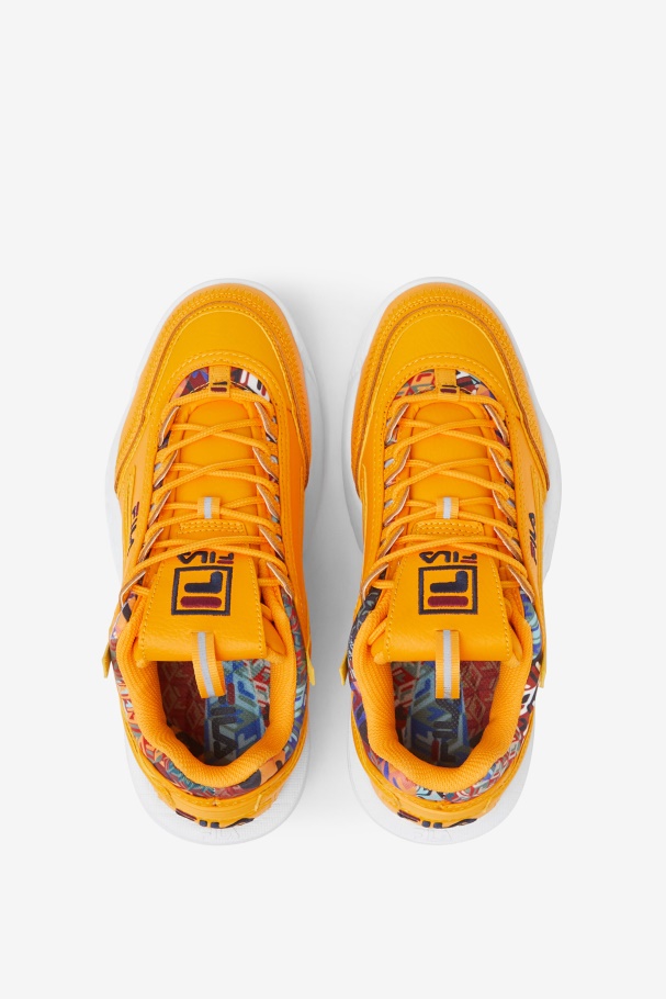 Women\'s Disruptor 2 EXP Cubic Yellow/Rhubarb/Navy Fila UK