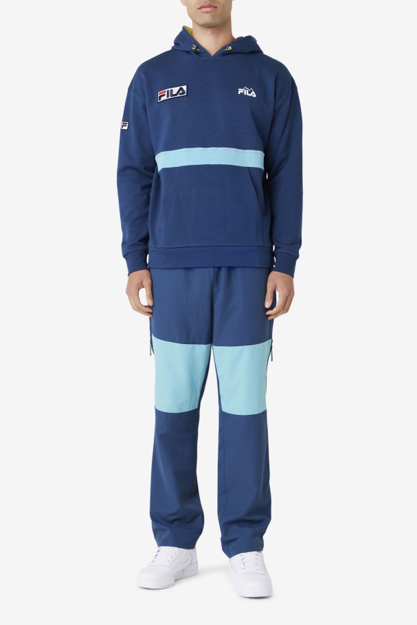 Fila UK Vinodi Windpant Navy/Bayou/Cherry Tomato