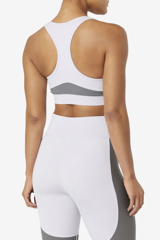 Uplift Racerback Sports Bra Fila UK Lblu/Gargl