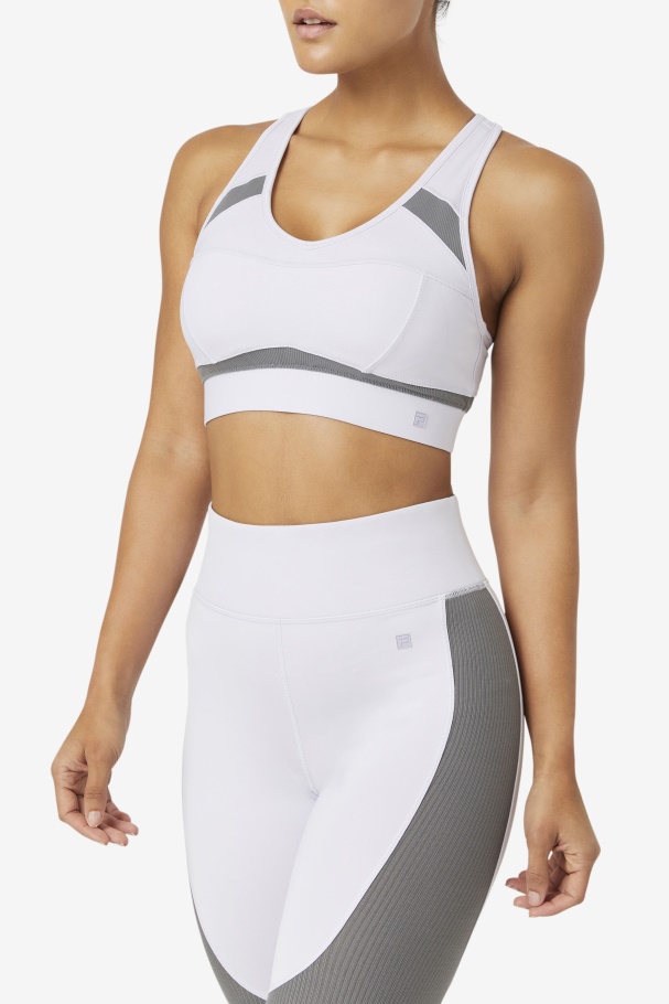 Uplift Racerback Sports Bra Fila UK Lblu/Gargl