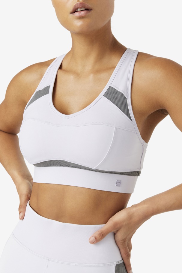Uplift Racerback Sports Bra Fila UK Lblu/Gargl