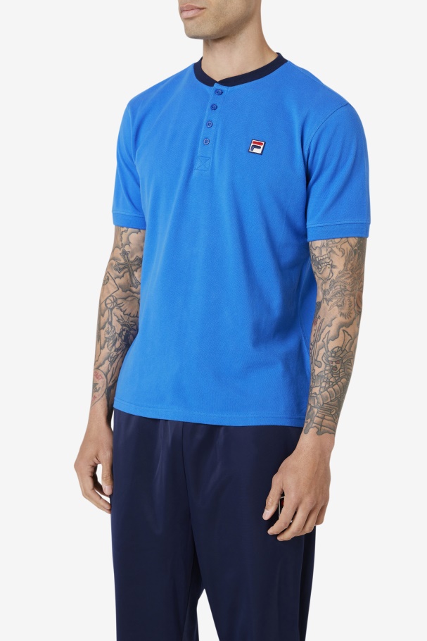 Ralph Henley Strong Blue/Navy Fila UK