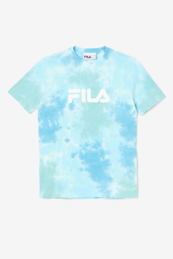 Alivia Tie Dye Tee White/Splish/All/Latigo Bay Fila UK