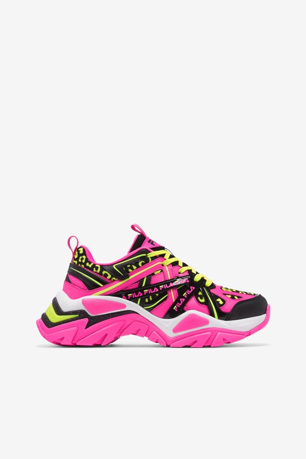 Pink/Black/White Fila UK Women's Electrove 2