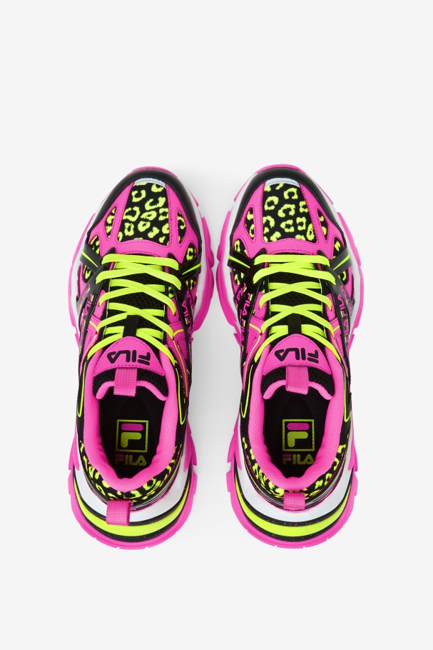 Pink/Black/White Fila UK Women\'s Electrove 2
