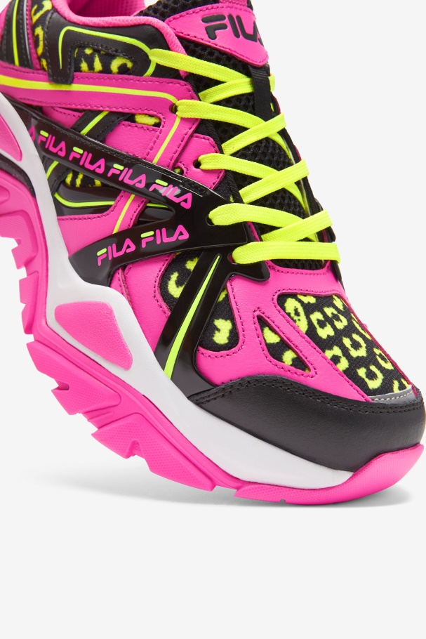 Pink/Black/White Fila UK Women\'s Electrove 2