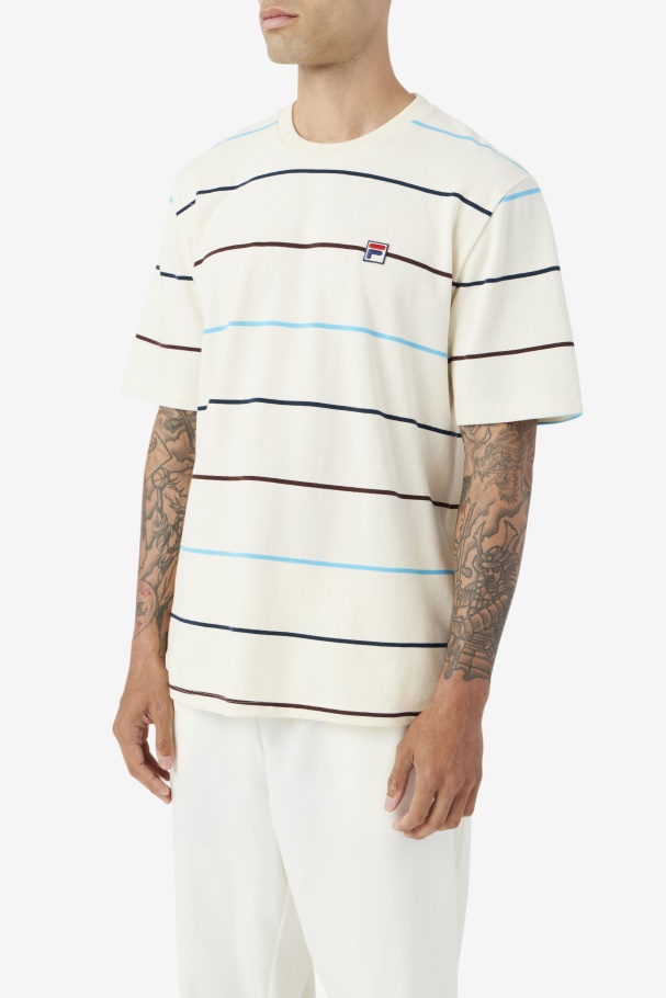 Egret/Teal/Brown Stone Fila UK Thiago Crew