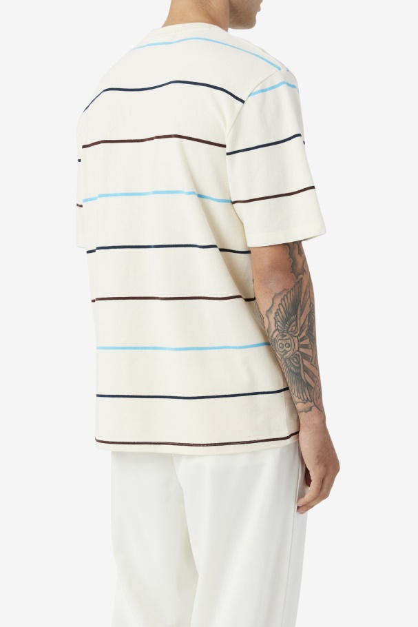 Egret/Teal/Brown Stone Fila UK Thiago Crew