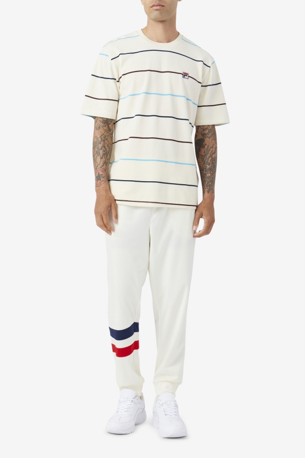 Egret/Teal/Brown Stone Fila UK Thiago Crew