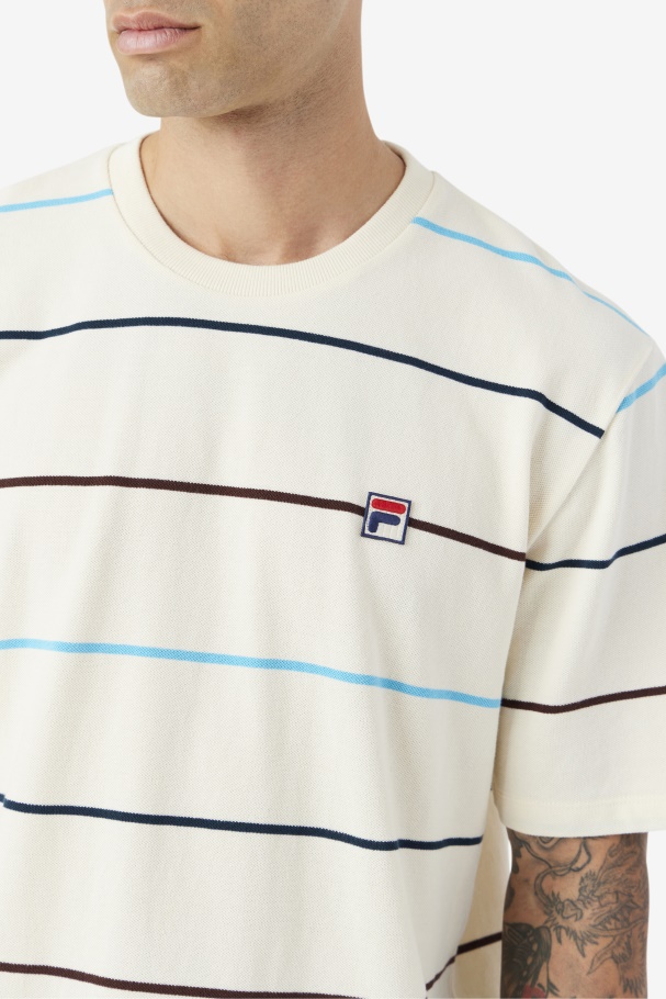 Egret/Teal/Brown Stone Fila UK Thiago Crew