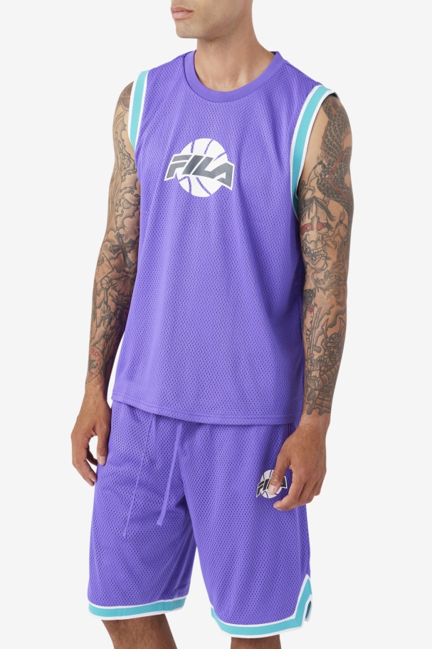 Ovi Basketball Jersey Purple/Ceramic/White/Shadow Fila UK