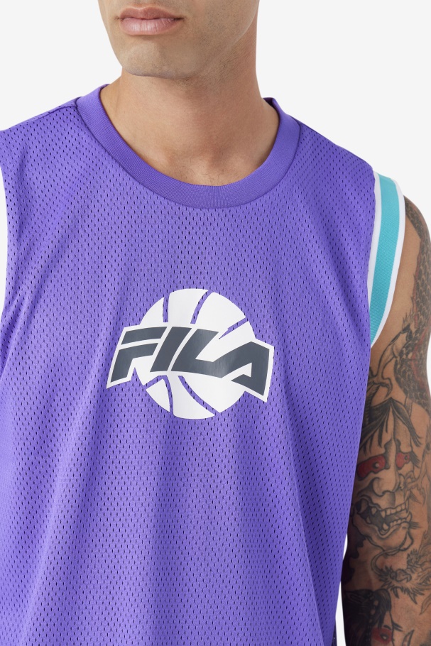 Ovi Basketball Jersey Purple/Ceramic/White/Shadow Fila UK
