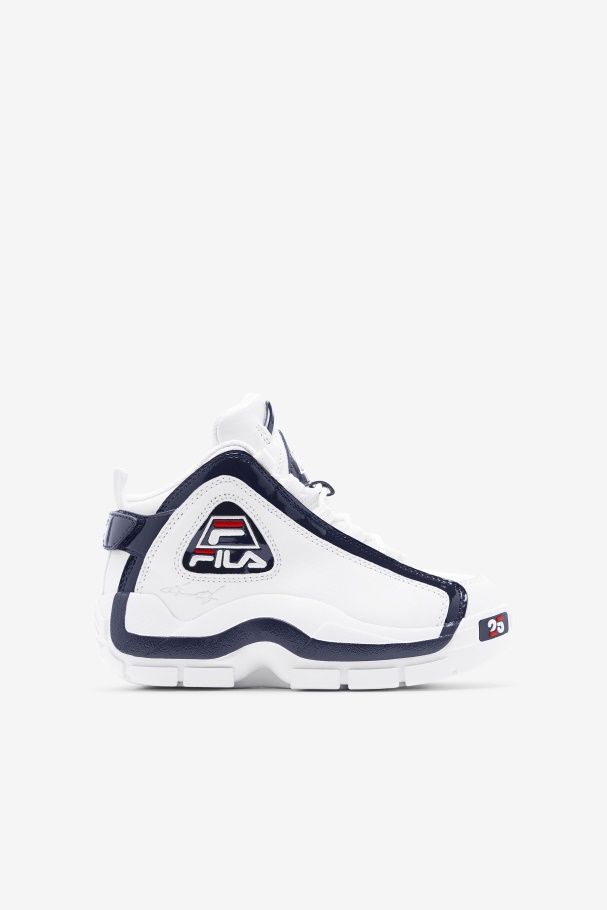 Fila UK White/Navy/Red Big Kids' Grant Hill 2 25th Anniversary Edition
