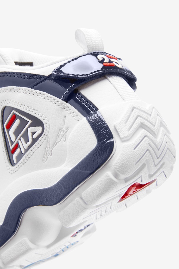 Fila UK White/Navy/Red Big Kids\' Grant Hill 2 25th Anniversary Edition