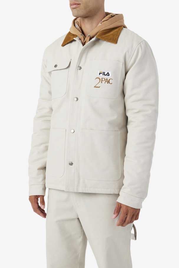 Fila UK 2Pac Jacket Dove/Bronze Brown