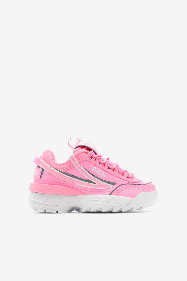 Big Kids' Disruptor 2 EXP Fila UK Cotton Candy/White