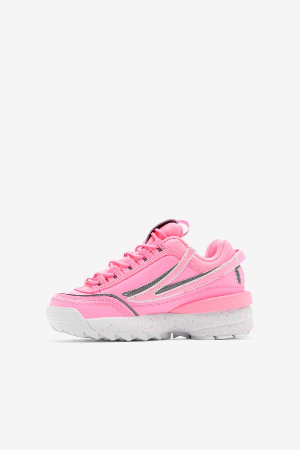 Big Kids\' Disruptor 2 EXP Fila UK Cotton Candy/White