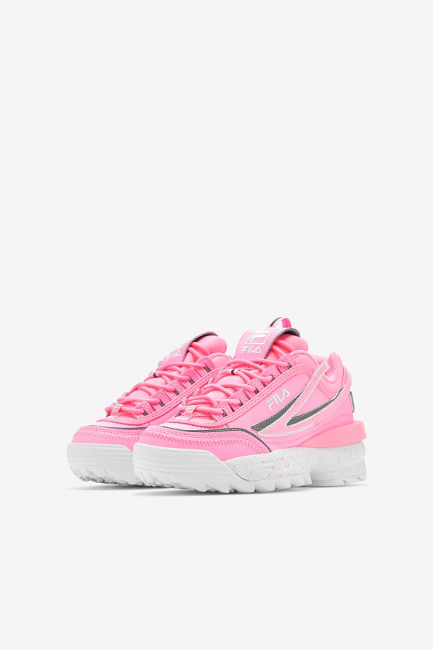 Big Kids\' Disruptor 2 EXP Fila UK Cotton Candy/White