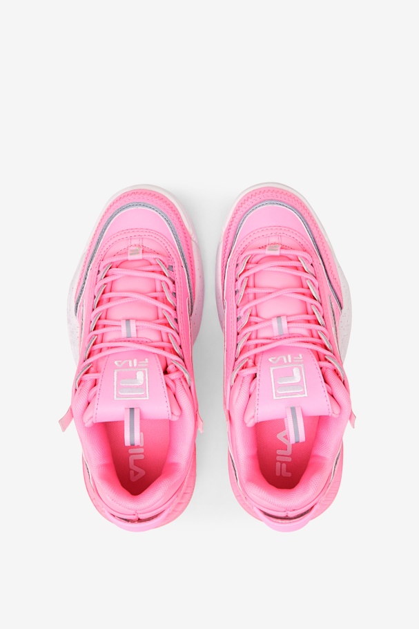 Big Kids\' Disruptor 2 EXP Fila UK Cotton Candy/White