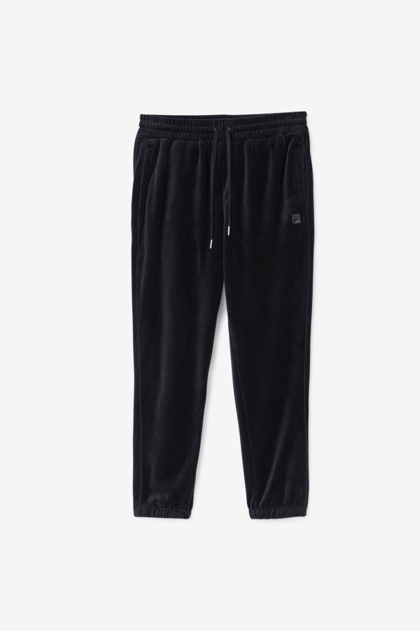 Black Deverall Velour Pant Fila UK