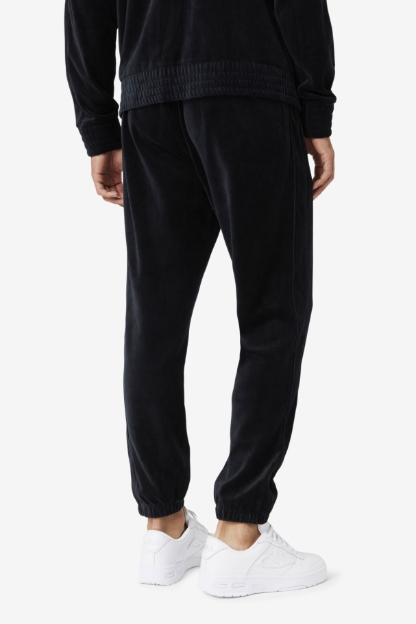 Black Deverall Velour Pant Fila UK