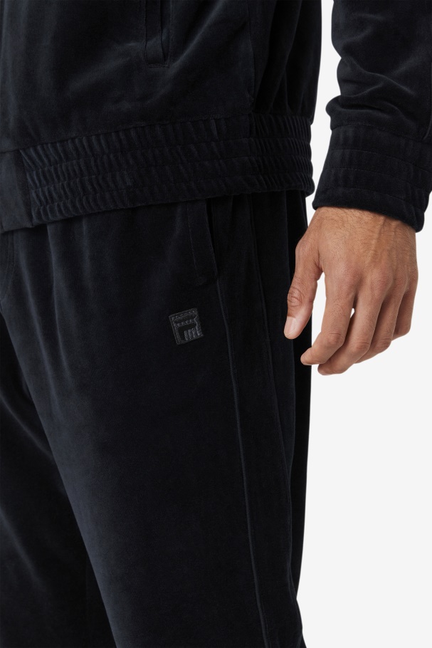 Black Deverall Velour Pant Fila UK