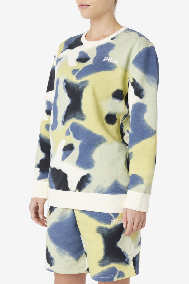Jael Sweatshirt Fila UK Brushstroke Print