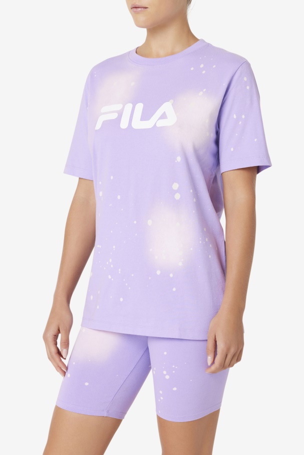 Alivia Tie Dye Tee Fila UK Viola Tie Dye