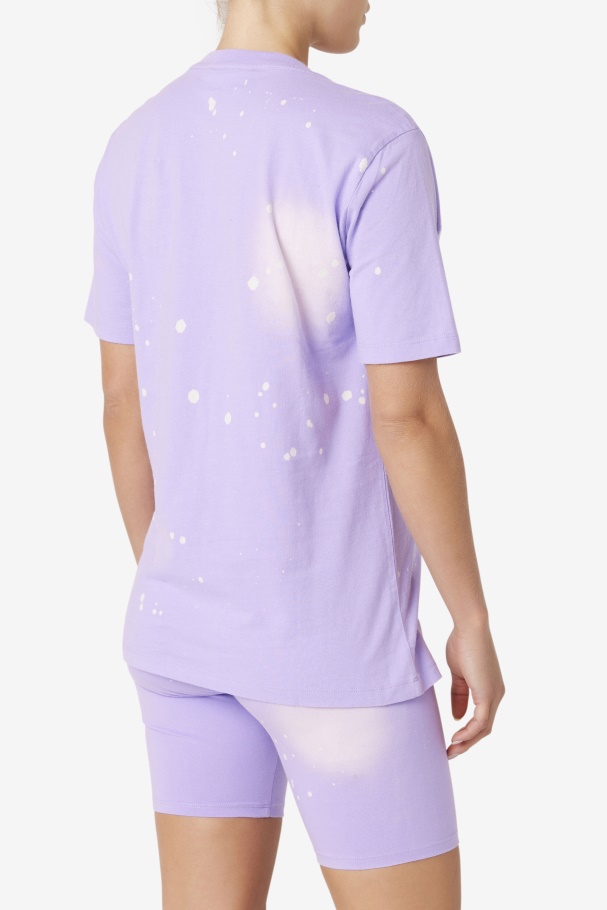 Alivia Tie Dye Tee Fila UK Viola Tie Dye