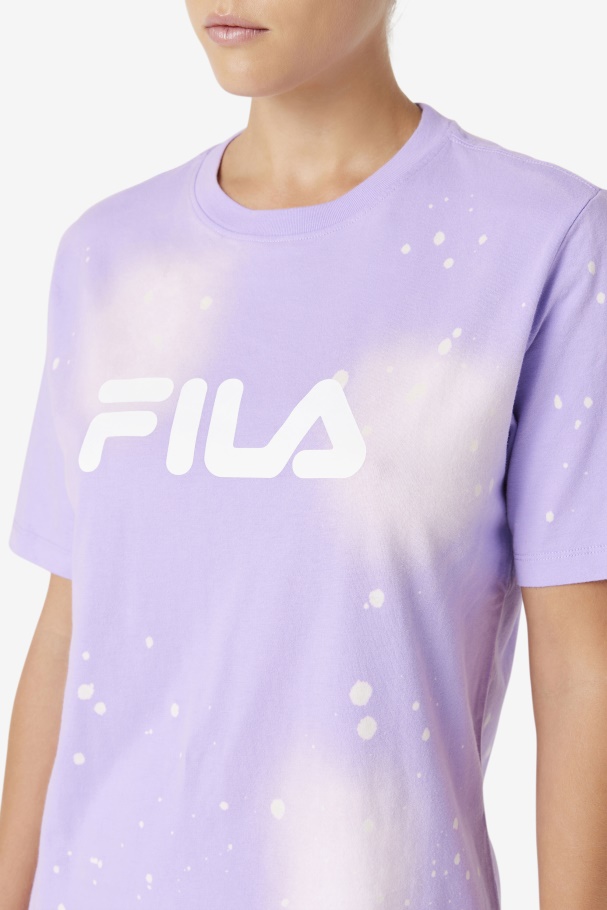 Alivia Tie Dye Tee Fila UK Viola Tie Dye