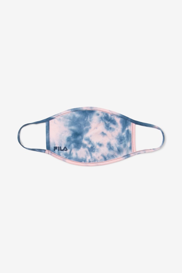 Pink Tye Die Pink Tie Dye Face Mask Fila UK