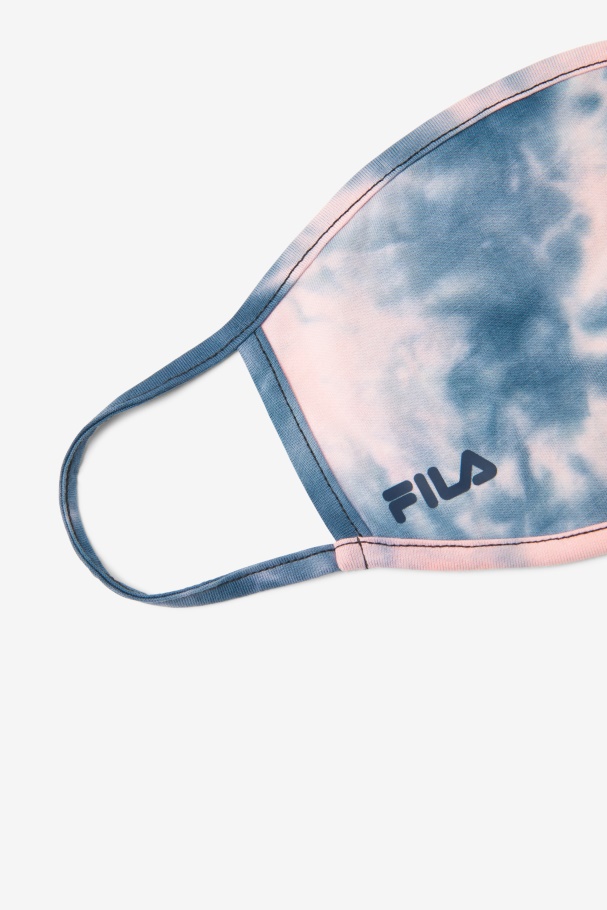 Pink Tye Die Pink Tie Dye Face Mask Fila UK