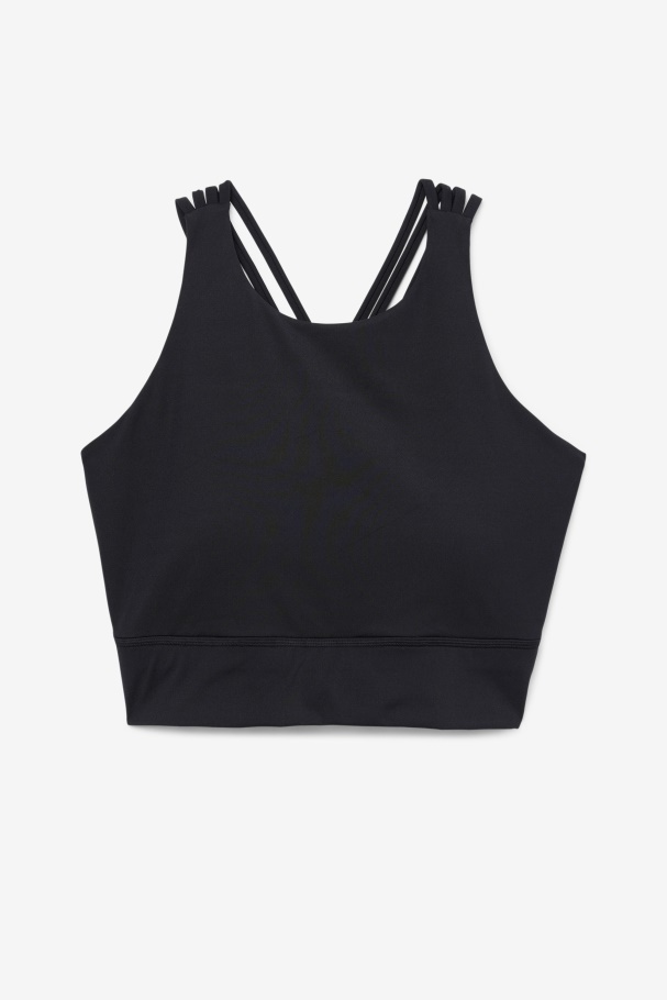 Uplift High Neck Sports Bra Fila UK Black